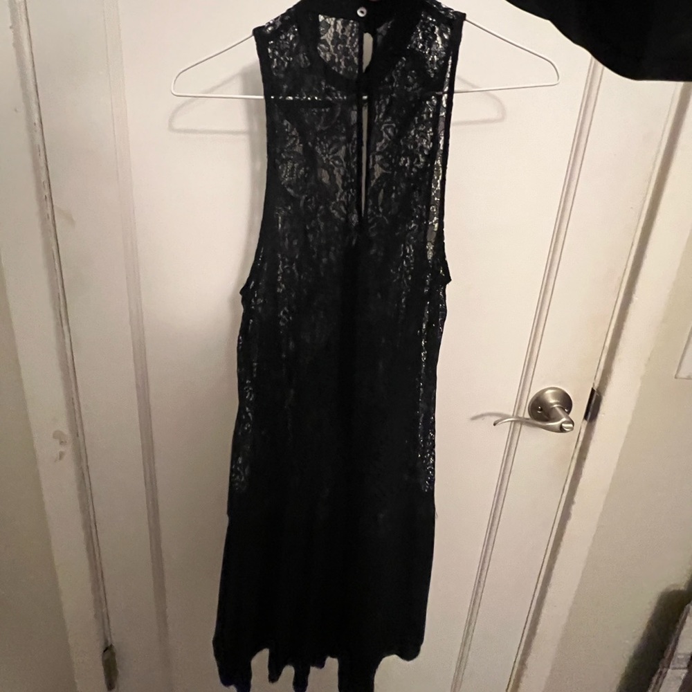 Nwt black lace free people dress